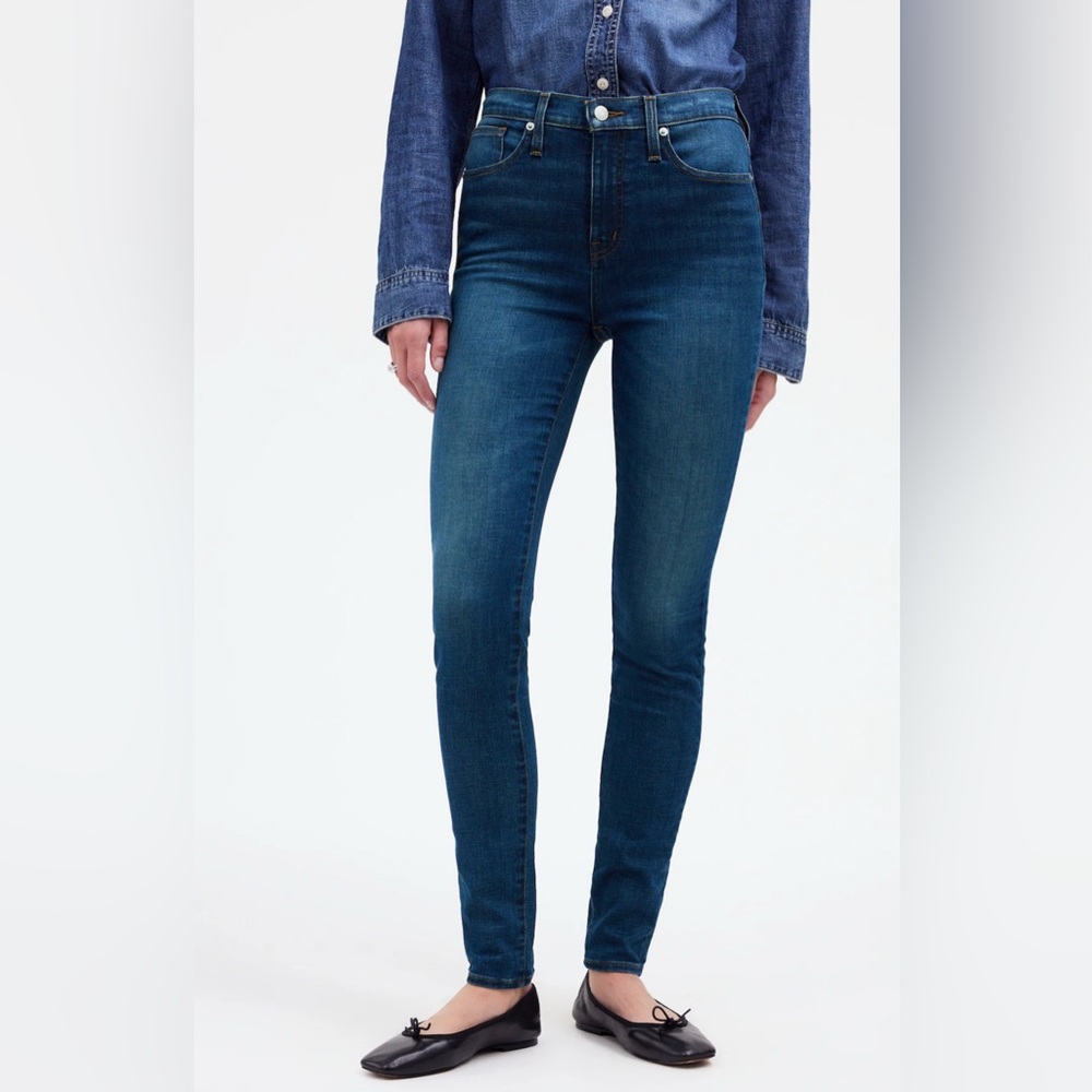 Madewell 10”’High-rise Skinny Women's Blue Jeans